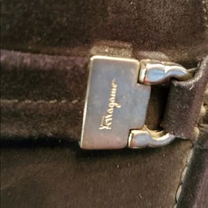 Salvatore Ferragamo Men’s Black Suede Loafers